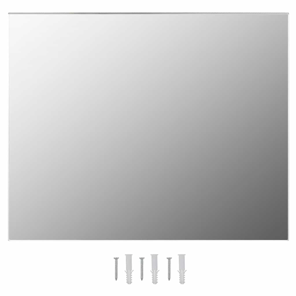 Specchio da parete con illuminazione a LED, 100 x 60 cm, senza cornice, con luci dimmerabili, specchio cosmetico USB per camera da letto e bagno, argento