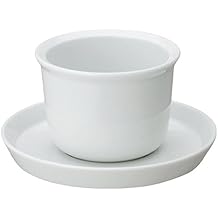 KINTO LT 21234 Cup & Saucer, 5.3 fl oz 160 ml, White, Microwave and Dishwasher Safe
