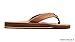 Rainbow Sandals Men's Leather Double Layer w/Arch Wide Strap, Redwood, X-Large / 11-12 D(M) US