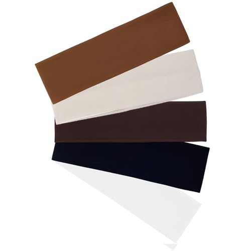 tiyiyok Bandeau Cheveux Femme, Ensemble de 5 Pièces, Bandeau Cheveux Femme Sport,Running Sport Yoga élastique Neutre Accessoires Cheveux, Bande Unique (5×20cm)