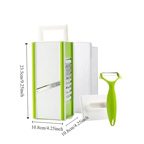Cortador manual multiusos 5 en 1 para vegetales con contenedor miniatura 7