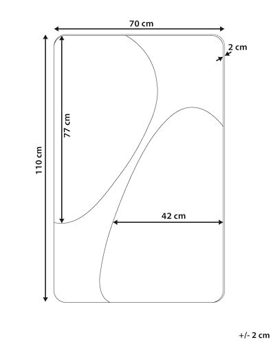 Specchio Da Parete Grigio 70 X 110 Cm Specchio Decorativo Da Parete In Stile Moderno Da Appendere - 3