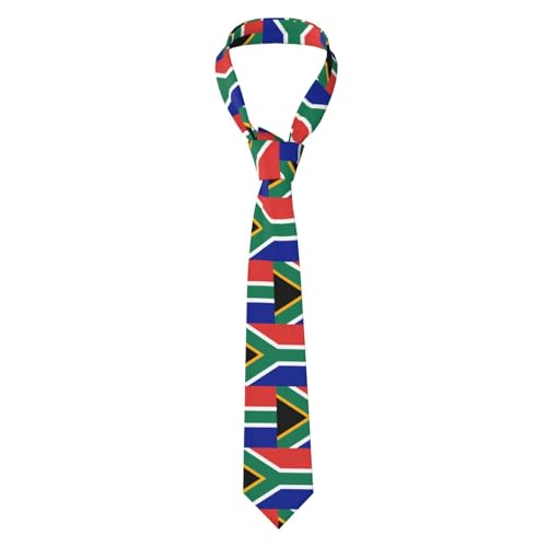 DLXW South africa flag printed tie men's business formal tie