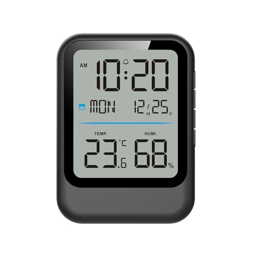 屋内環境時計は湿度計温度計と家庭用のカスタマイズ可能な12/24時間形式の湿度計を備えています