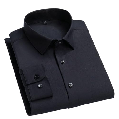 Chemise homme printemps automne coupe droite tissu uni confortable