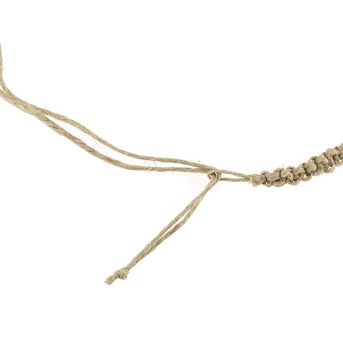 Image of BlueRica Hemp Anklet with Glass Beads