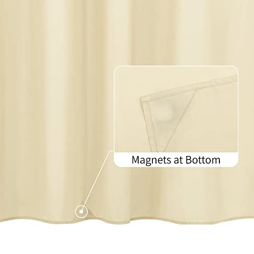 Image of ALYVIA SPRING 54x78 Stall Waterproof Fabric Shower Curtain or Liner Cream