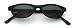 Small Retro Eyewear Oval Green Lens Sunglasses