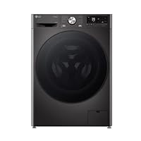 LG W4WR7096YB, Klasse D, Frontlader-Waschtrockner 9-6 kg, 62 x 60 x 85 cm, Wi-Fi, AI Direct Drive, Tiefenreinigung mit Dampf, TurboWash 360, Große Kapazität, Außentür aus gehärtetem Glas, Weiß