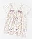 gurcooc Baby Mädchen Strampler Kurzarm Bodysuit Floral Rüschen Jumpsuit Bow Body Sommer Onesie Outfit Set, 3-24 Monate