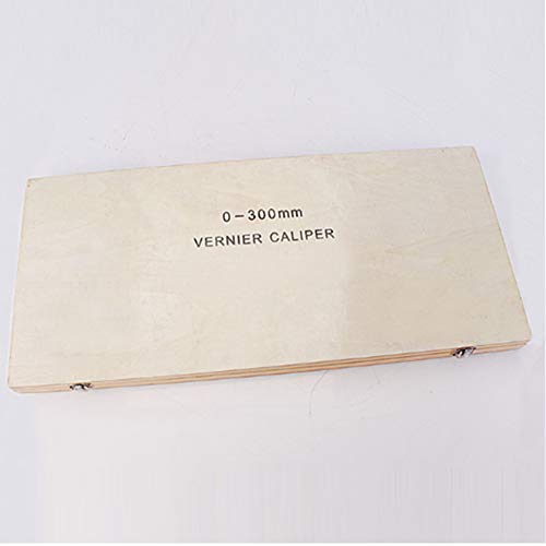 Calibrador digital de 300 mm con mandíbula larga de 125 mm y caja para profundidad 6