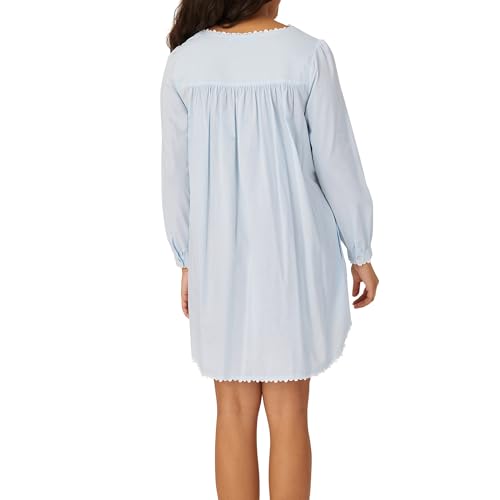 Image of Eileen West Queen Anne's Lace Womens Sleepwear & Loungewear - Heirloom Dream Collection - 100% Cotton Long Sleeve Short Robe