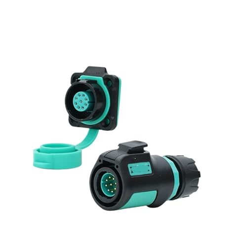 Conector K16 impermeable IP67 con enchufe de 9 pines B9 para panel cuadrado 2