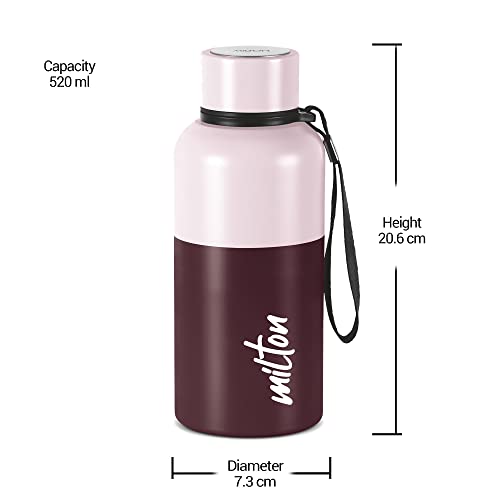 Milton Ancy 500 Thermosteel Water Bottle, 520 ml, Brown | 24 Hours Hot and Cold | Easy to Carry | Rust Proof | Tea | Coffee | Office| Gym | Home | Kitchen | Hiking | Trekking |... - Image 6