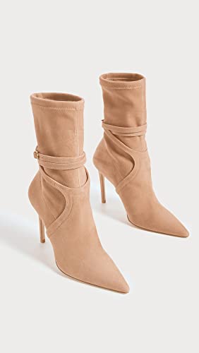 Stuart Weitzman Women's Stuart 100 Belted Booties, Tan, 10.5 Medium Us #TOP3
