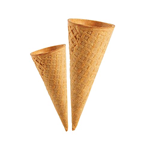 Image of THE CONE COMPANY-ICE CREAM CONES- PACK OF 50 PCS WAFER CONES (SMALL AND MEDIUM)