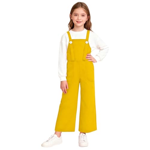 Guqmjde Mädchen Latzhose Baumwolle Jumpsuit Kinder Ärmellos...