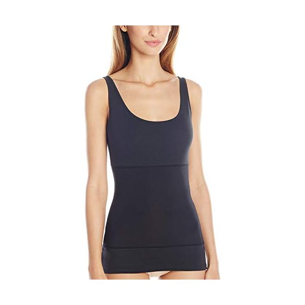 Yummie-Womens-Pearl-3-Panel-Shapewear-Tank-Top Yummie Women's Plus Size Pearl Comfort Control 3-Panel Shaping Tank, Black, Small