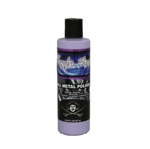 Purple Slice Metal Polish 8 oz for Aluminum, Brass, Magnesium, Chrome, Copper, Pewter, Nickel, Silver and Stainless Steel