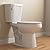 DeerValley Two-Piece Toilet, ADA Height Toilet Bowl With Soft Close Seat MaP 1000g Comfort Chair Height White Toilets for Bathrooms 12” Rough in (Single Flush Elongated)