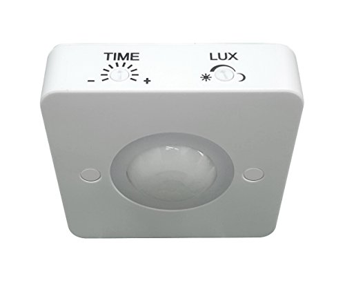 LE Electronics PM400 SmartCeil 360° Motion Sensor Light Switch - Auto On/Off, 5m Range, Energy Saving PIR Occupancy Detector for Hallways, Bathrooms & Security (White, Surface Mount)