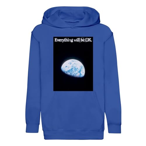 Sweat à capuche enfant Everything Will Be OK en coton premium et illustration vintage