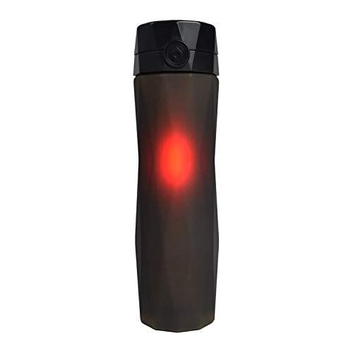 Hidrate Spark 2.0A Smart Water Bottle - New & Improved - Tracks Water Intake & Glows to Remind You to Stay Hydrated (Black)