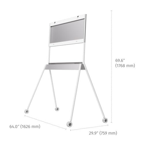 Image of Vibe (75 inch Board+Stand+Camera) S1 4K UHD Smart Board, 75 Inch Digital Whiteboard for Office and Classroom, Electronic Presentation Meeting Device, Interative Touchscreen Display, ChromeOS