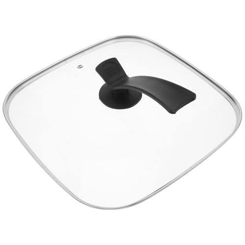 Garneck - Garneck Couvercle Carré Verre Trempé pour Poêles Électriques Résistant à Haute Température Entretien Facile Adapté Aux Sauteuses Poêles à Œufs et Casseroles