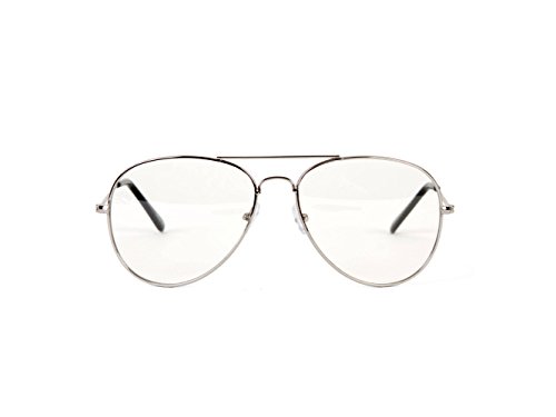 Gravity Silver Frame Clear Lens Aviator2