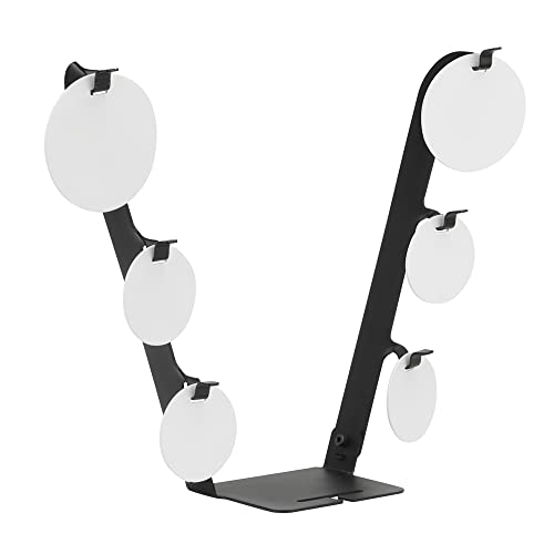 Peminkoo Objetivo táctico en Forma de V para Entrenamiento de Tiro, Accesorios para Airsoft y Paintball, Pistolas, artículos Deportivos para Caza, Equipamiento para Exteriores (Black)