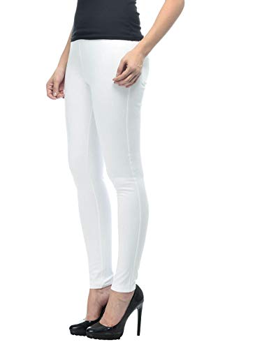 Image of Frenchtrendz Women's Skinny Fit Mid Rise Stretchable Cotton Spandex Jegging Pull On (XS-4XL)