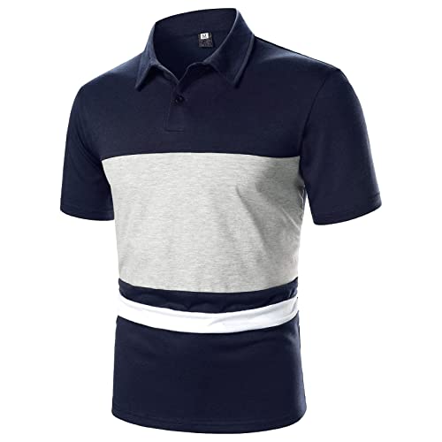 T-shirt polo tendance vintage homme style streetwear décontracté à col boutonné
