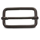 Generic Metal Gun Black Rectangle Buckle 1.5