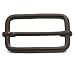 Generic Metal Gun Black Rectangle Buckle 1.5" X 0.8" Inside Size Slider Bar Strap Keeper Pack of 10