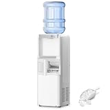 Antarctic Star 3-in-1 Hot and Cold Water Cooler Dispenser with Built-in Ice Maker, for 3 to 5 Gallon Bottle Water DispenserοΌwith Child Safety LockοΌWhite