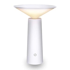 ATSUI Lampada Tavolo 36LED USB, Lampada Ricaricabile con 180° Girevole+3 Colore di Luce+Regolazione della luminosità ILLIMITATA per Bambini, Controllo Tattile, Lampada Tavolo con Efficienza Energetica