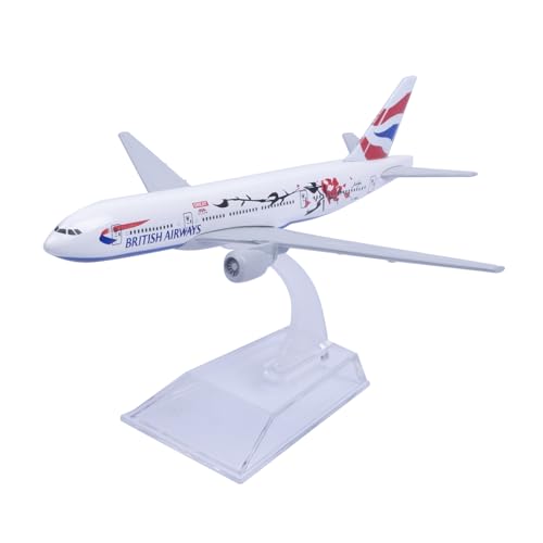 Modelo de avión de metal B777 británico escala 1:400 coleccionable 3