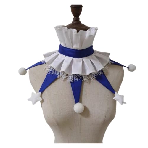 Collar de payaso en capas gargantilla multicolor para tu próximo festival de cosplay