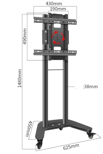 Soporte móvil para TV de 32 a 60 pulgadas con ruedas miniatura 2