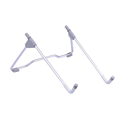Uonlytech Portable Adjustable Laptop Stand for Notebook Computer Ergonomic Design Folding Legs for Grey Desk Workspace Supports Laptop