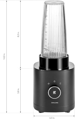 ZWILLING-Enfinigy-Personal-Blender-Piranha-Teeth-Cross-Blade-for-Ultimate-Blending-Smoothies-Shakes-and-More-20-fl-oz-Breakproof-Travel-Cup-with-Lid-BPA-Free-Black ZWILLING Enfinigy Personal Blender Piranha Teeth Cross Blade for Ultimate Blending Smoothies Shakes and More 20 fl oz Breakproof Travel Cup with Lid BPA Free Black