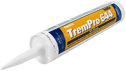 TremPro 644 RV Silicone - White - Black - Clear - Aluminum - 300ML Cartridge - 12 Tubes (30 Tube-Black)