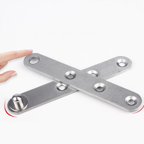 Bisagra invisible de acero inoxidable con eje superior e inferior para armarios (6 piezas) 6