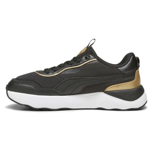 PUMA Womens Runtamed Metallics Lace Up Sneakers Shoes Casual - Black - Size 10 M3