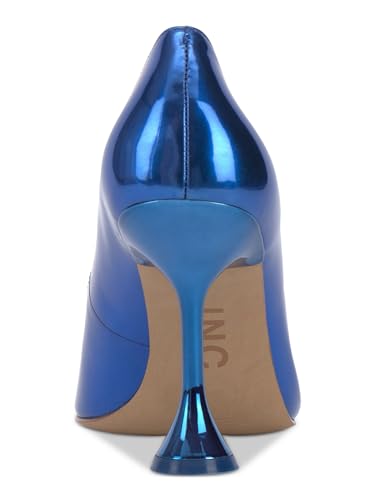 INC Womens Savitri Faux Leather Patent Pumps Blue 9.5 Medium (B,M)2