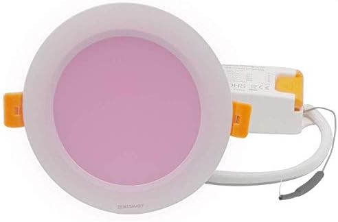 ZigBee 3.0 RGBW Downlight 12W Dimming Colorful Work with Alexa Echo Plus Smart Home Automation Home Solutions Party Light,Tuya App Control via Tuya Zigbee Hub