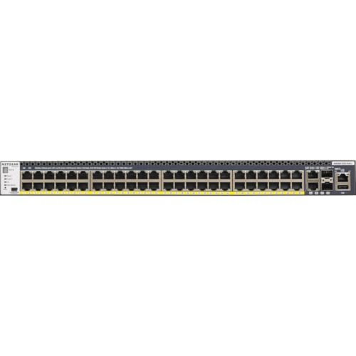 Image of NETGEAR M4300-52G-PoE+ 48 Port Switch GSM4352PA | L3 Managed Stackable | 2x10G | 2x10G SFP+ | 48x1G PoE+ | 480W PoE Budget | Rack-Mountable | Cloud Care's 3 Year Warranty SupportPlus Included