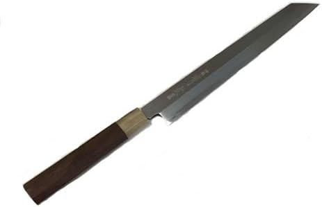 New Aritsugu 30 cm. Japanese Knife Right Hand Kasanekitae Kiritsuke Yanagi w/ Red Sandalwood Handle