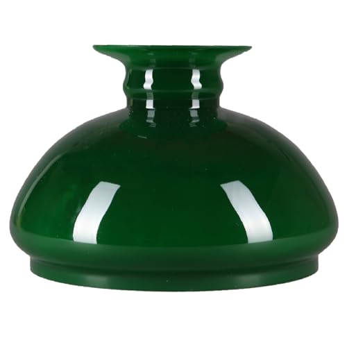 Lampenglas Opalglas Ersatzglas Petroleumglas Ø 186mm weiß beige grün glänzend Leuchtenglas Grün